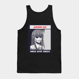 wash your hands horror Magna virus survivor girl Tank Top